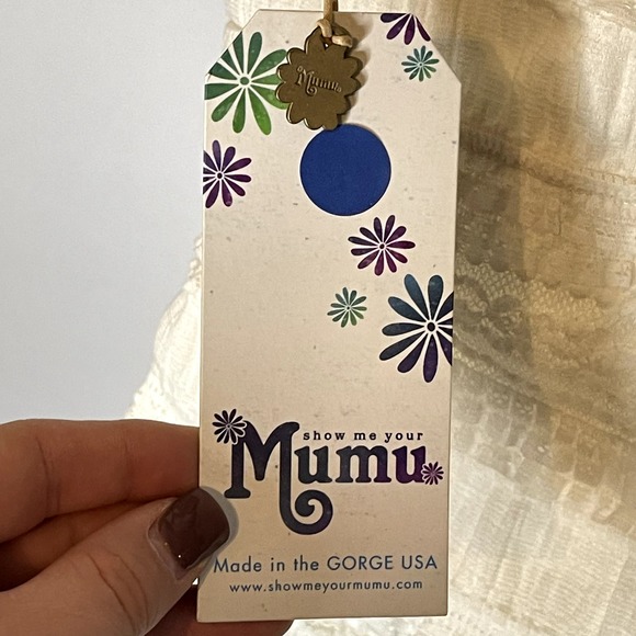 NWT Show Me Your Mumu Boho Lace Bodycon Dress White Cream Color Size Small - Picture 5 of 6